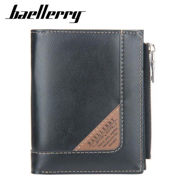 

wallets baellerry men card holders fashion short purse pu leather male for 2021, Red;black