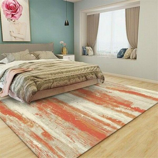 

carpets ew nordic modern orange abstract living room bedroom carpet safety non-slip bedside household decoration products