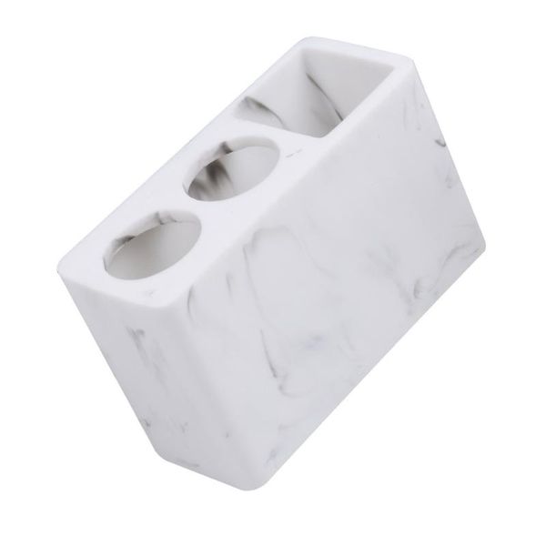 

marbling electric toothbrush holder resin toothpaste storage rack bath accessory set