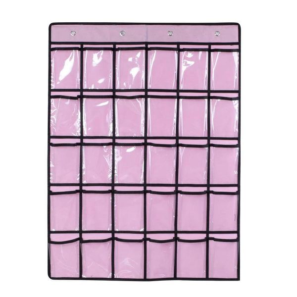 

mobile phone hanging bag jewelry storage dormitory classroom door rear wall card sorting 3 boxes & bins