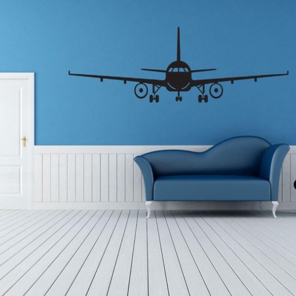

wall stickers airplane poster decals civil aircraft interior decorative art decal