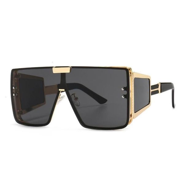 

Fashion Sunglasses Fashion Sunglasses HBK Oversized Sunglasses Women Men Retro Vintage Shield One Piece Sun Glasses Eyewear Oculos Feminino Big Shades, Black