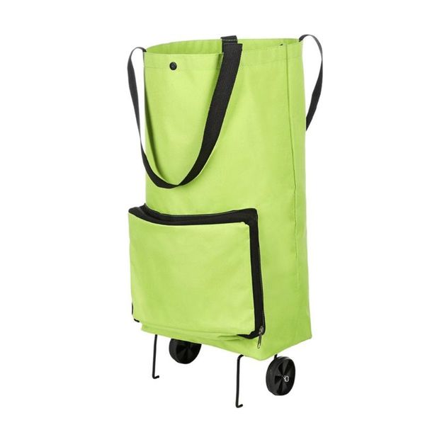 

storage bags foldable supermarket shopping cart household grocery simple portable environmentally friendly bag