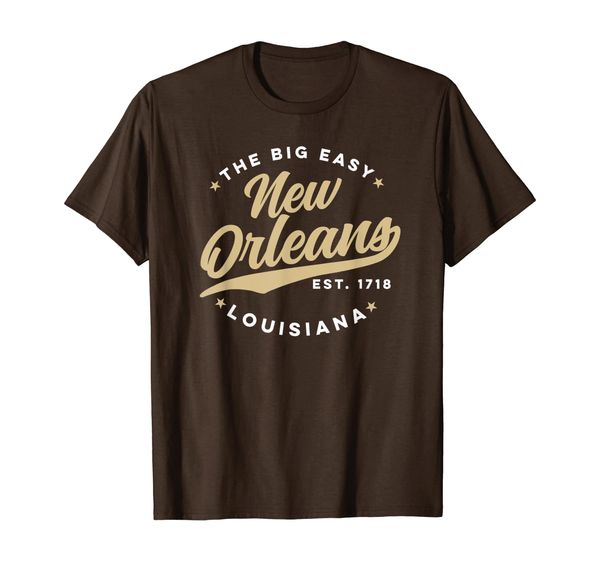 

Vintage New Orleans Louisiana The Big Easy Glam Text T-Shirt, Mainly pictures