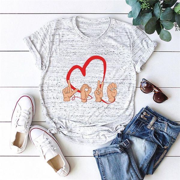 

s-5xl plus size women t-shirts fashion love print shirt o-neck short sleeve tee summer tshirt 100%cotton clothes mujer women's t-shirt, White