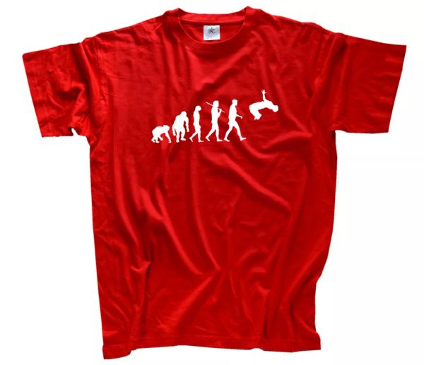 

standard Ã©dition parkour evolution libre coureur t-shirt 104-164, White;black