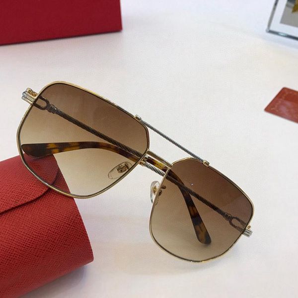 

sunglasses large frame metal square gradient women's glasses ca0119s fashion men's, White;black