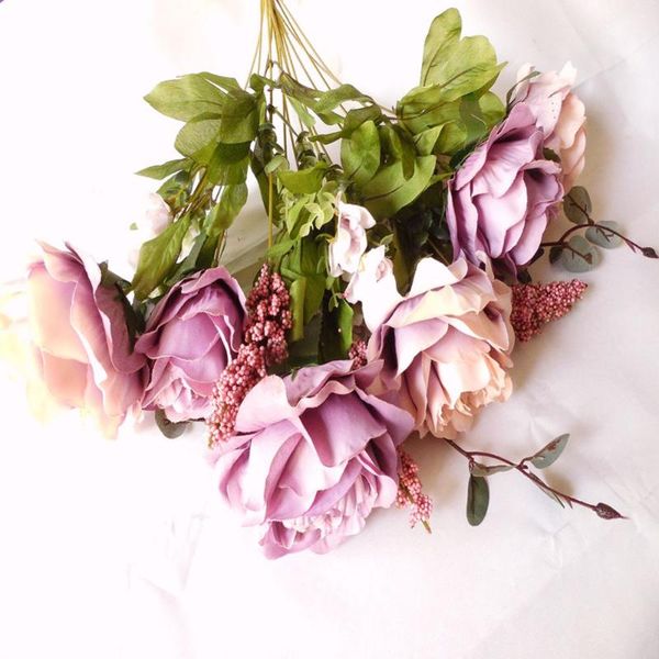 

decorative flowers & wreaths charming silk floral rose 1 boutiquet artificial flower wedding party gifts decor