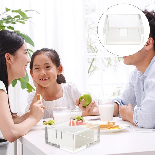 

tissue boxes & napkins 1pc simple napkin storage box acrylic case holder for home office