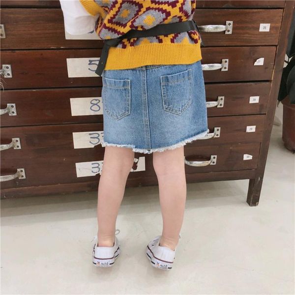 

skirts #lhh95 baby girls holes denim skirt, Blue