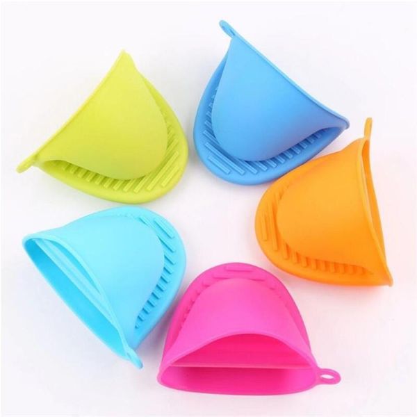 

silicone gloves oven heat insulated finger cooking microwave non-slip gripper pot holder kitchen baking tool mitts