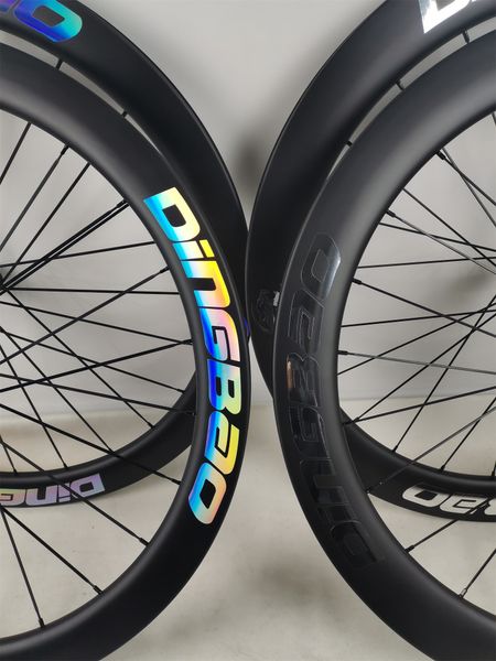 Yeni Karbon Tekerlekler Disk Fren UD Mat OEM Leerun Logosu 700C Kattığı Tubeless Karbon Wheelsset 38-50-60-80mm