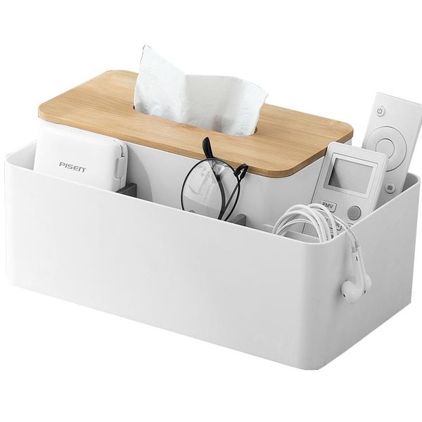 

remote control holder makeup tissue box cosmetic storage napkin paper desk organizer decoration tools bathroom
