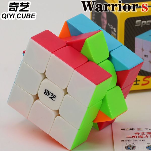 

Magic cube puzzle QiYi XMD Warrior S 3x3x3 3x3 3*3*3 stikerless professional speed educationl twist wisdom cube gift game toys