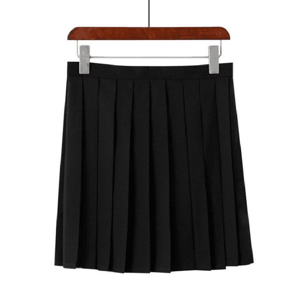 

basic jk uniform skirt short student black pleated skirt spring female 42cm