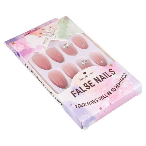 

false nails 1 box/24pcs delicate fake nail sticky piece sticker patch, Red;gold