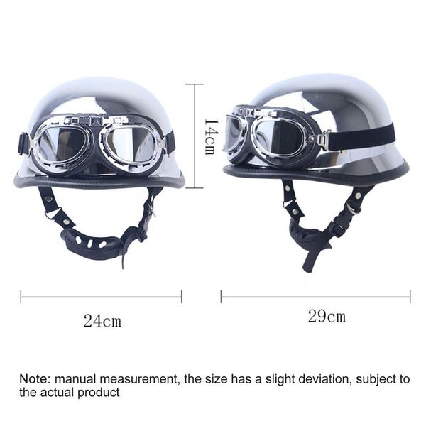 

motorcycle helmets retro vintage scooter open face helmet riding cycling touring safety for e-bike moto half w/goggles