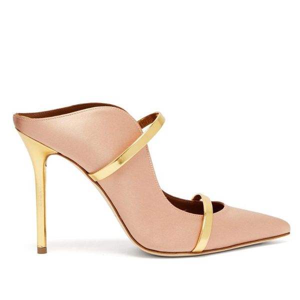 

dress shoes fashion sandals with pointed headband and thin high heels, Black