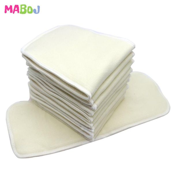 

cloth diapers maboj cotton ecological insert 10/pack thicken super absorbent organic bamboo inserts washable reusable baby nappy