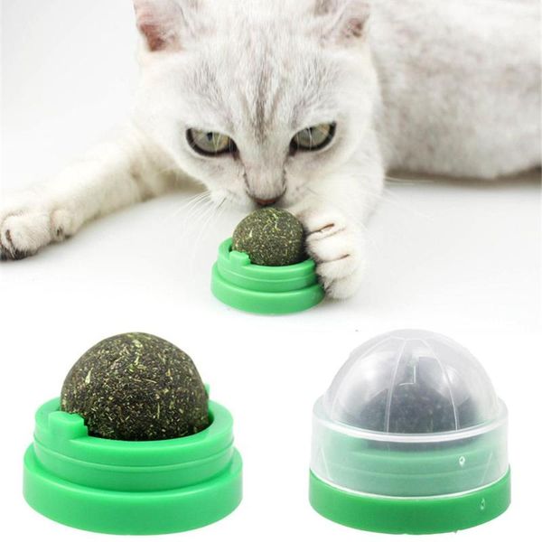 

cat toys 1pc spin catnip ball toy pet healthy snack sugar kitten candy licking nutrition gel energy cats clean stomach teeth
