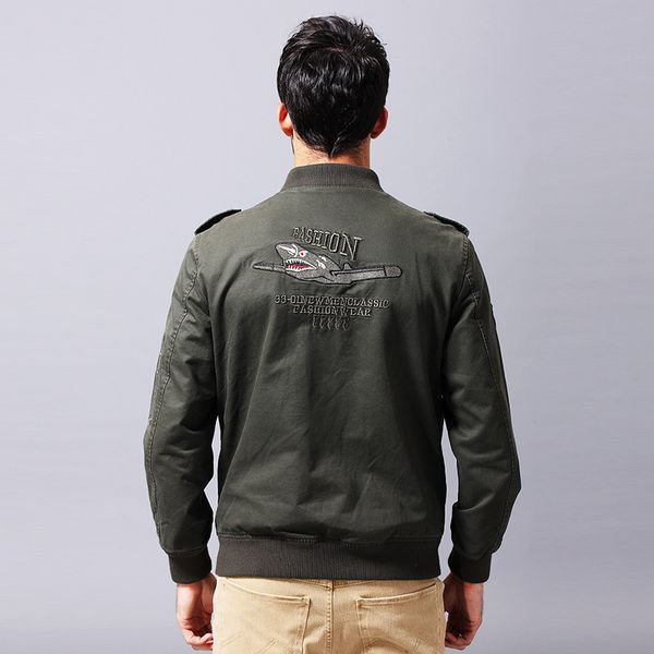 

Fashion Jacket Fall 2021 German Air Force No.1 Casual Work Large Cotton Men's Wear Resistant Outdoor, 801 military green