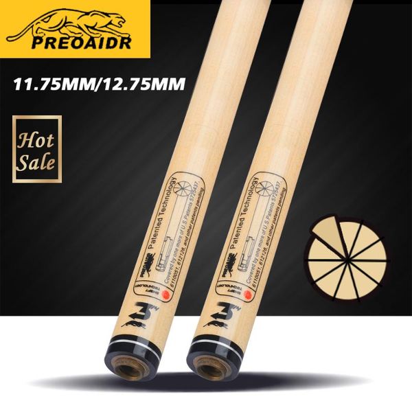 

pool cue shaft 11.75mm12.75mm tip hard maple 8 pieces in 1 technology professional billar stick billiard cues