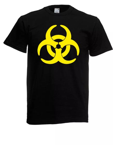 

mens t-shirt biohazard techno hardcore deep house gabber mdma size up to 5xl, White;black