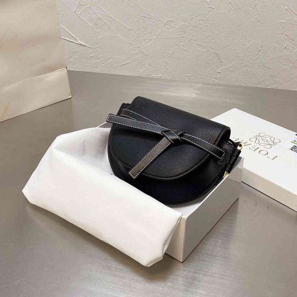 

messenger handbag women's luxurys hangbag2021 single luo jia korean fashion saddle bag head leather handbag3ch3