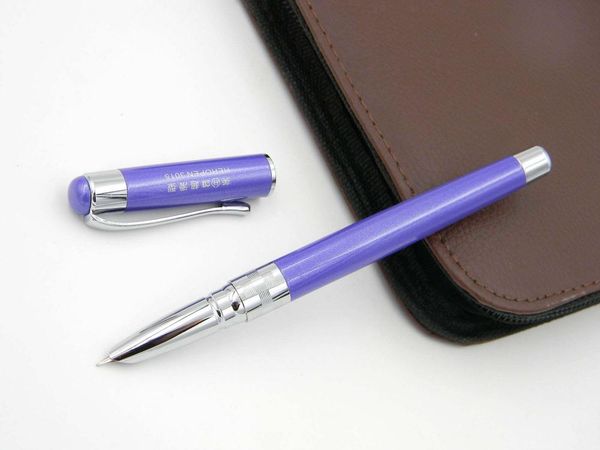 

fountain pens purple f nib pen very fine fluent writing
