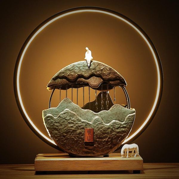 

ceramic modern incense burner electric light mountain large fountain incienso quemador room decoration bd50ib fragrance lamps