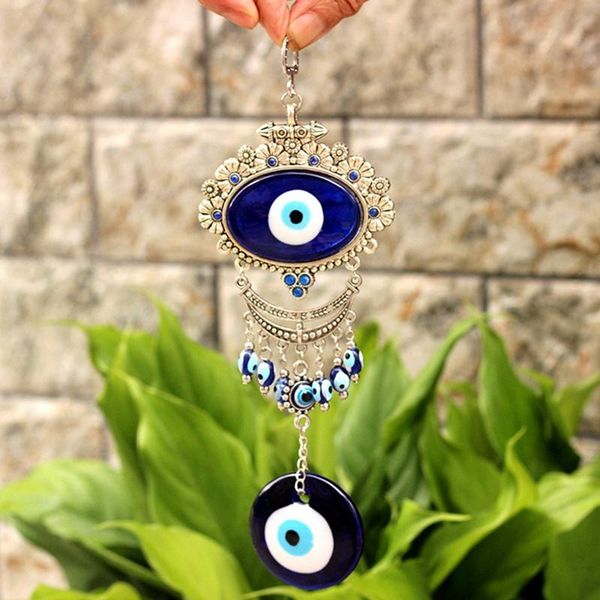 

decorative objects & figurines blue evil eye pendants wall hanging decoration blessing protection home lucky pendant