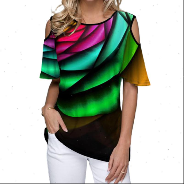 

3d women t shirts digital print womens short summer casual tee large 3xl 4xl 5xl female loose, White