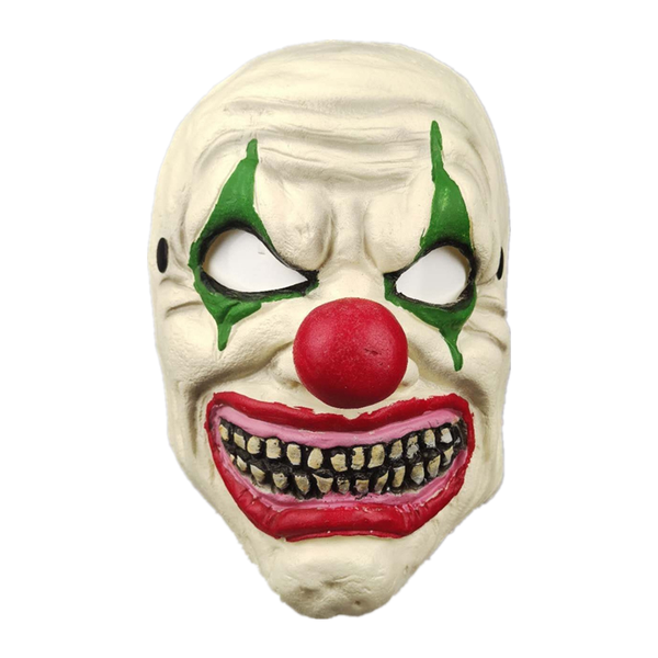

halloween ghost festival red nose clown mask performance props horror props murderer party event fancy dress party props cos cosplay, Black