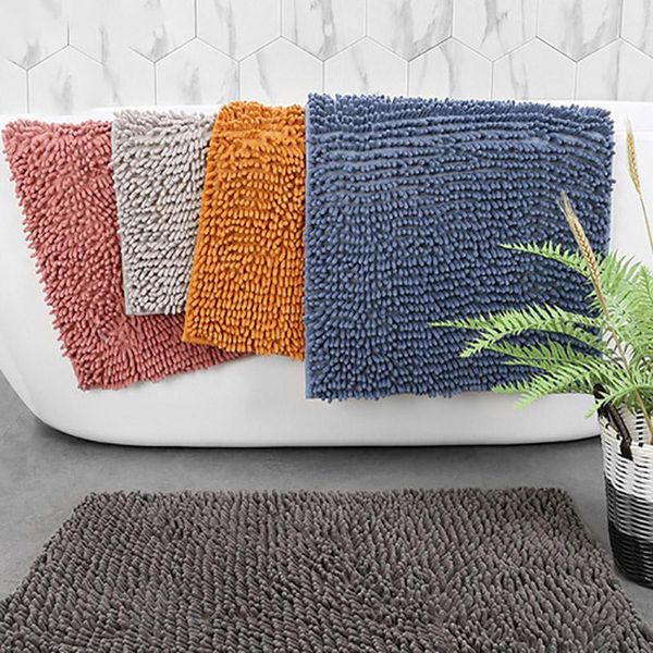 

bathroom mat anti-slip water absorption bath mats thick carpets floor for bedroom toilet soft enterance doormat home decro