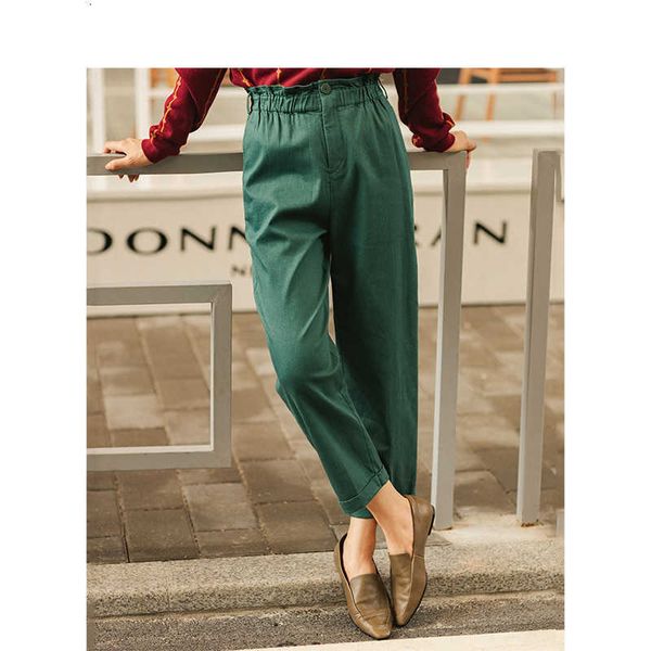 

women's pants & capris capris spring autumn comfortable cotton fit solid color carrot shape women corduroy pant epmc, Black;white