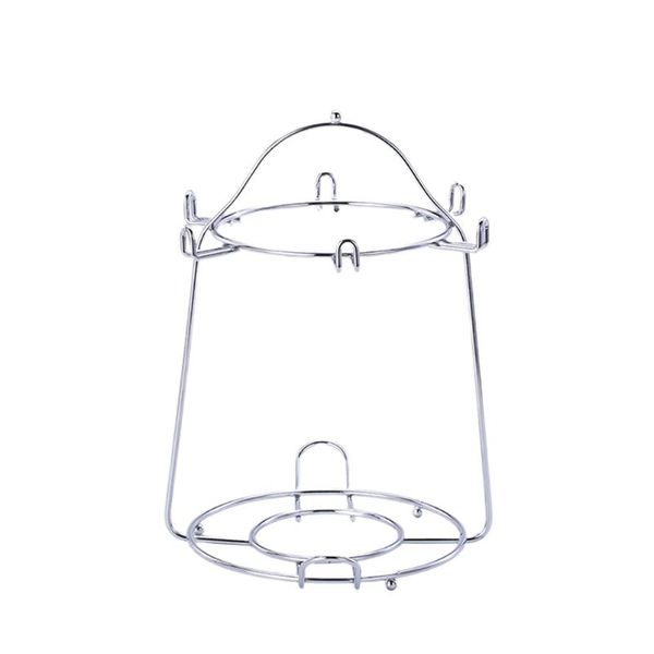 

kitchen storage & organization iron art coffee cup rack saucer stand for home cafe shop restaurant (silver)
