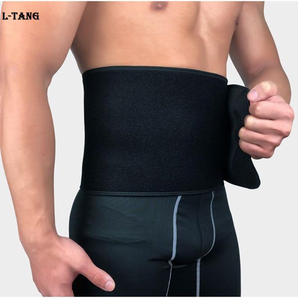 

waist support sports breathable black fitness workout trainer protector back brace l684, Black;gray