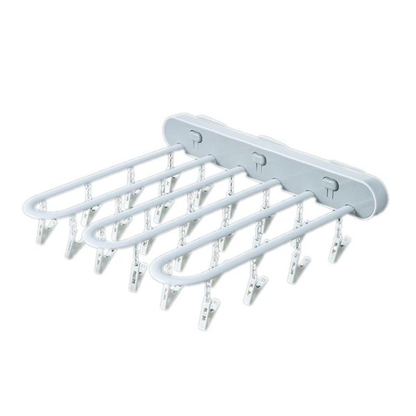 

portable multi-function pants hanger clothes dry rack organizer household hangers & racks