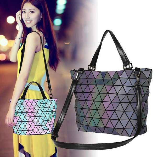 

evening bags womens holographic purses handbags totes geometric luminous