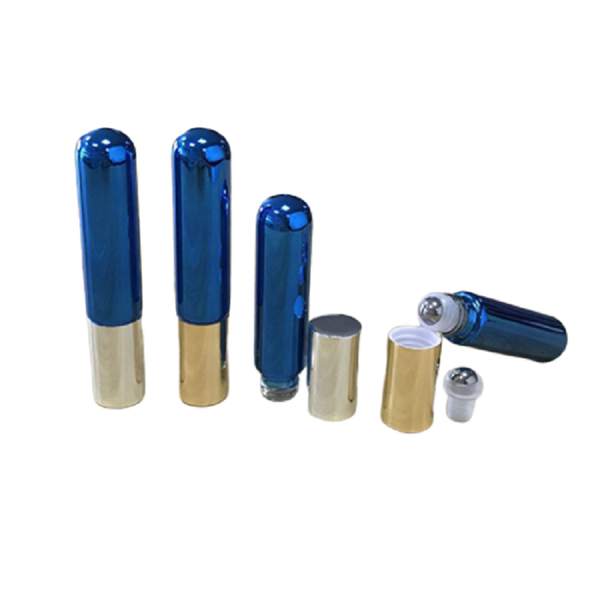 

storage bottles & jars fashion roller ball bottle 6ml blue empty cosmetic containers essential oil travel refillable perfume roll on 25pcs/l