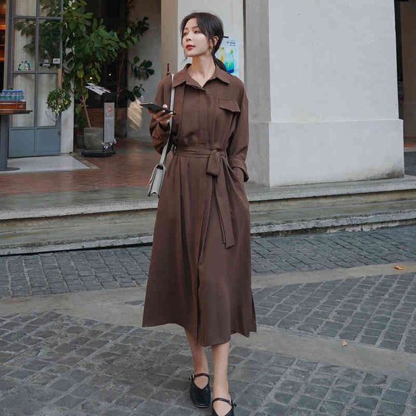 

french on the sleeve long shirt dress a642, Black;gray