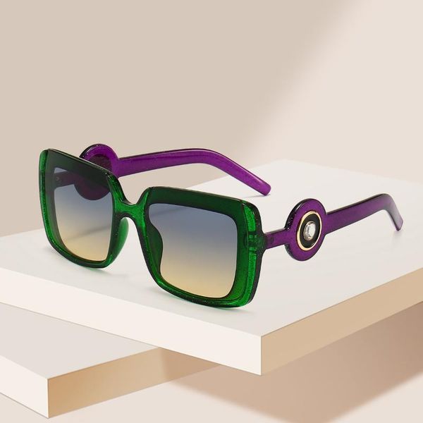 

sunglasses personality fashion trend color ladies, White;black