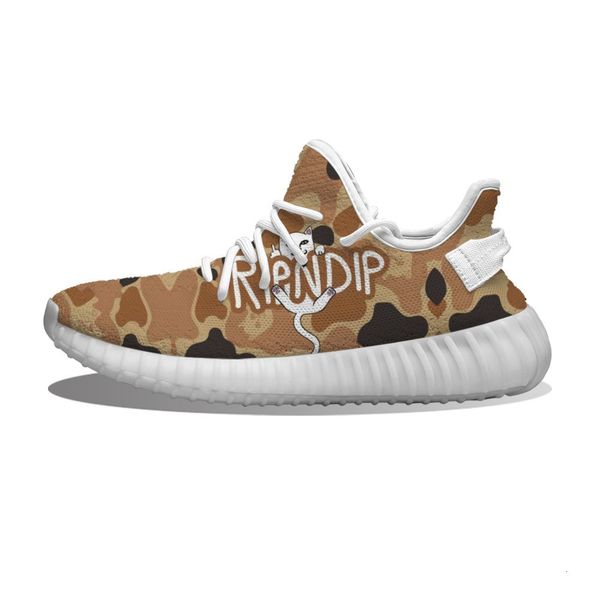 

diy custom brown camouflage middle finger cat running shoes mh printed mens womens trainers outdoor sports sneakers cjqf