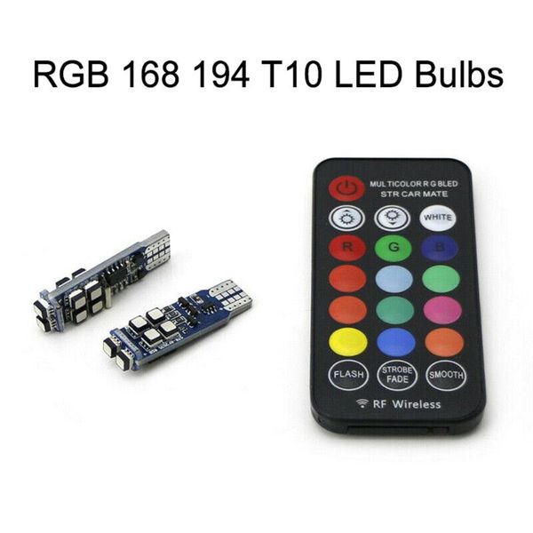 

emergency lights w/rf led bulb 168 194 t10 accessories car decoration for multi-color