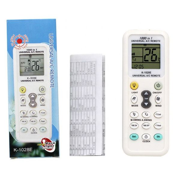 

universal k-1028e smart remote control air conditioner low power lcd a/c led light conditioners consumption intelligent controller with reta