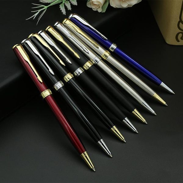

ballpoint pen metal gold silver writing pens executive stationery school office supplies the ball, Blue;orange