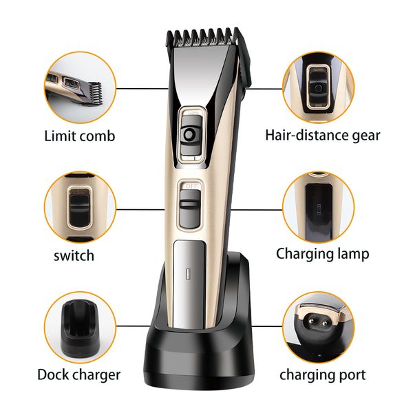 Professionelles Haar Trimmer Haushalt Elektrisches Haar Clipper 0,8-12 mm Haarschnittmaschine Männer Rasiermesser Friseur Rasierer Mäher Schnitt