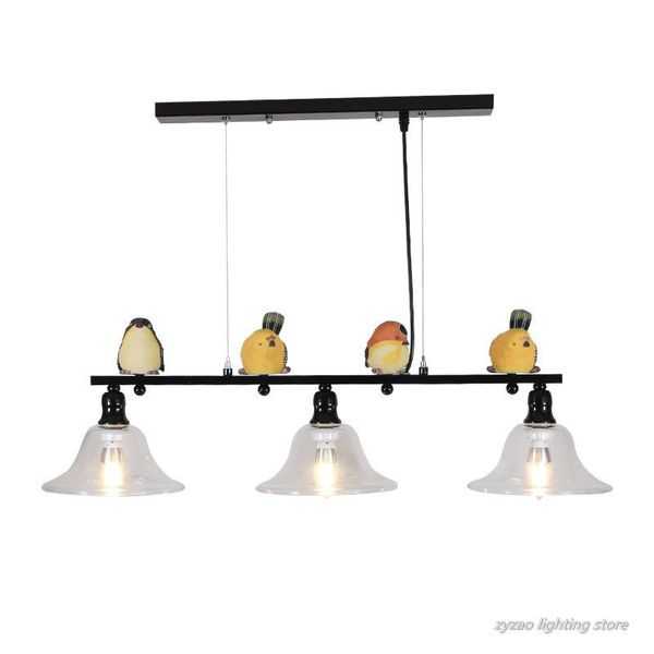 

pendant lamps nordic pastoral resin bird lamp led lights dining room restaurant home decor hanging simple designer vintage