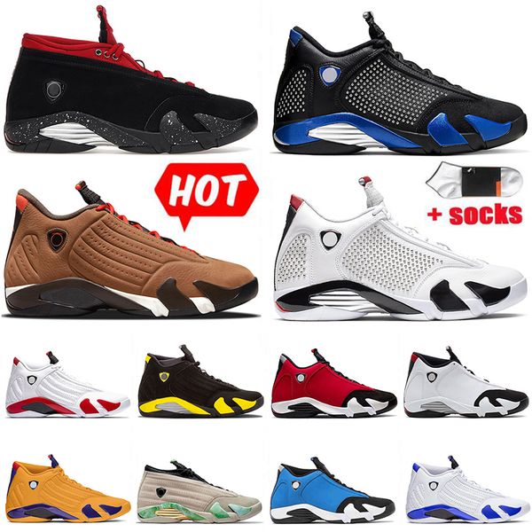 

2021 high jumpman 14 basketball shoes red winterized fortune candy cane black toe dmp yellow spm x white hyper royal mens sports sneakers ou