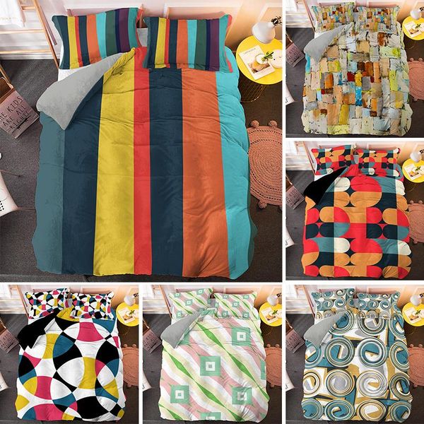 

bedding sets 3d boho irregular geometry duvet cover comforter set pillowcase